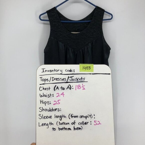 Vintage Giussepe Spinelli Black Satin Full Length Nightgown sleeveless maxi ~M - Picture 11 of 12